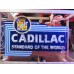 New Cadillac Double-Sided Painted Neon Sign with Bullnose 72"W x 48"H